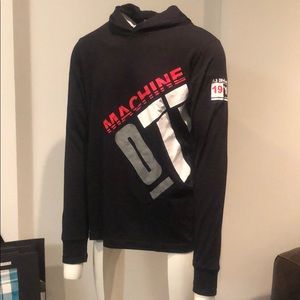 Machine long sleeve hoodie fashion tee shirt